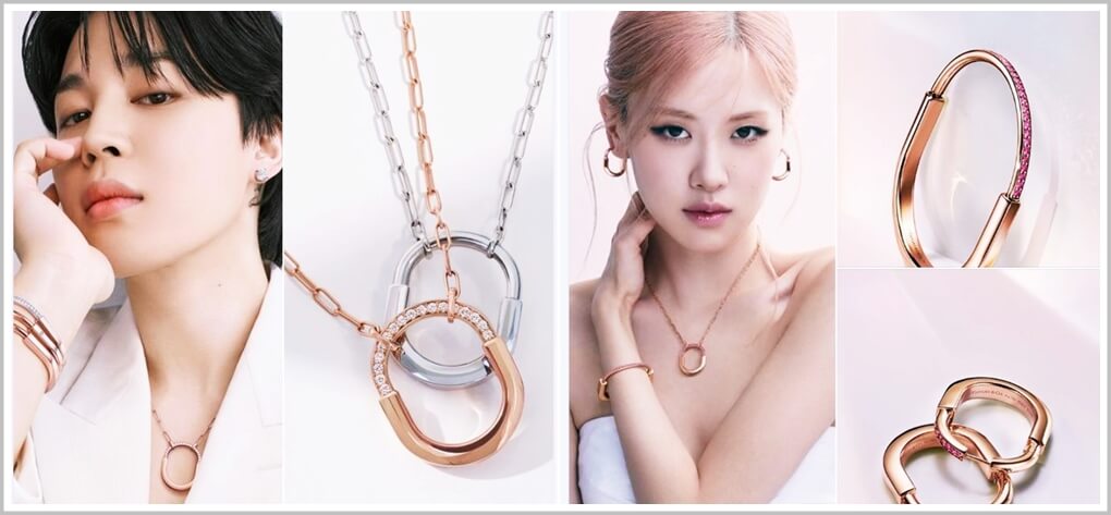 티파니 신제품 락디자인을 모델이 착용하고 있는 사진