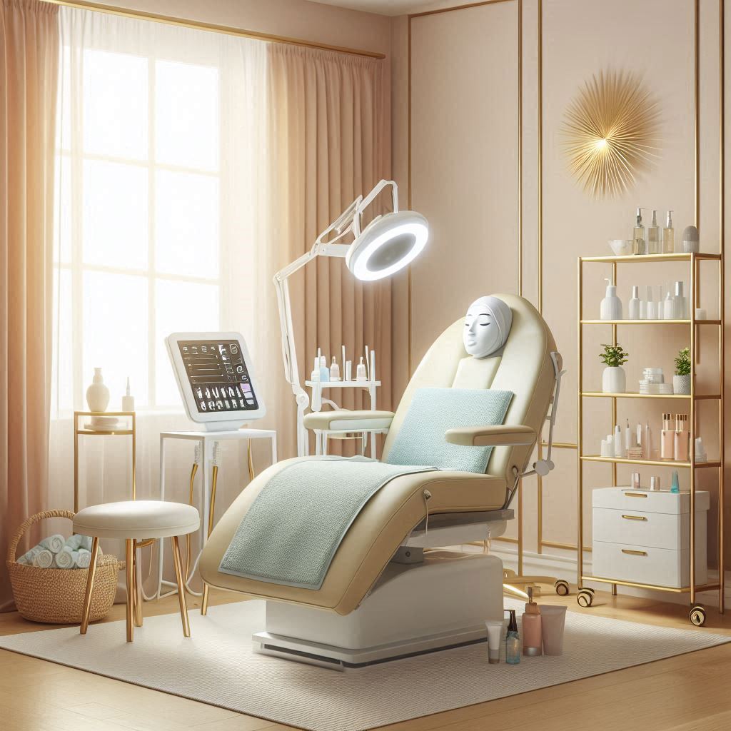 피부,체형관리 샵 배경