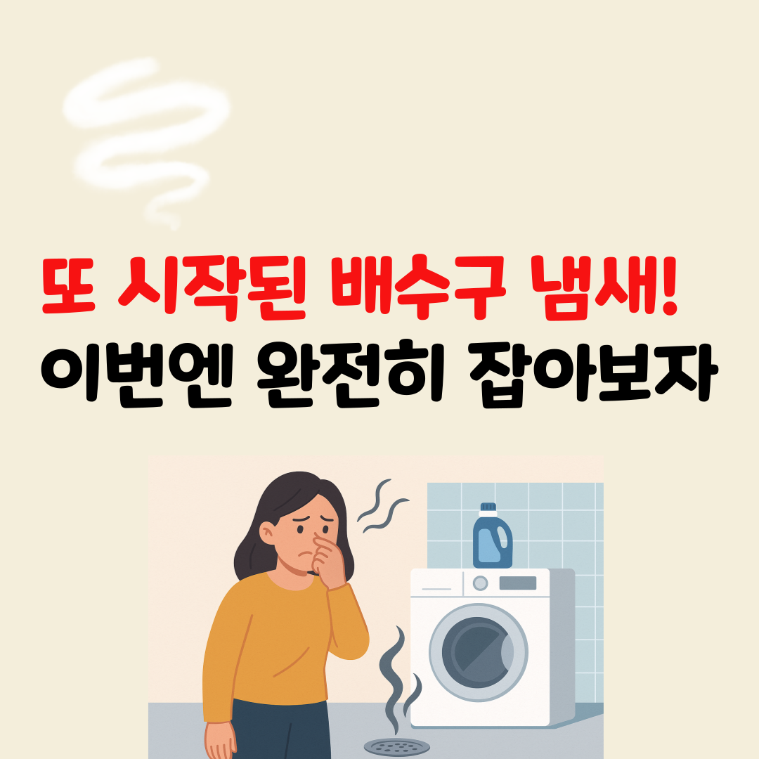 세탁실 배수구 냄새, 다시 안 나게 하려면? &ndash; 재발 방지까지 되는 관리법