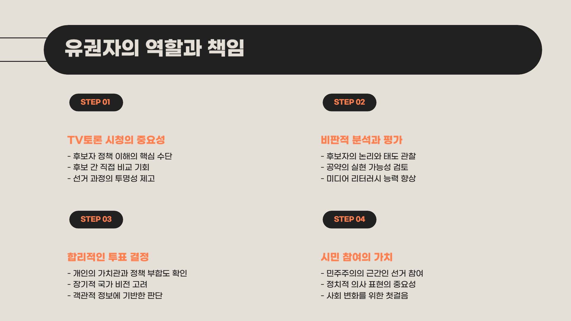 대선 tv 토론 일정 시간