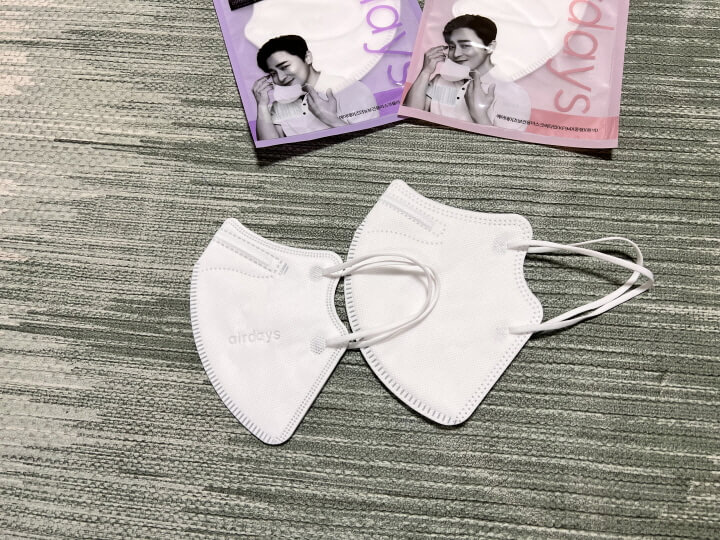 중형와 대형 마스크 비교 사진