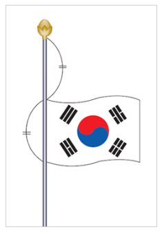 제69회 현충일 조기 게양