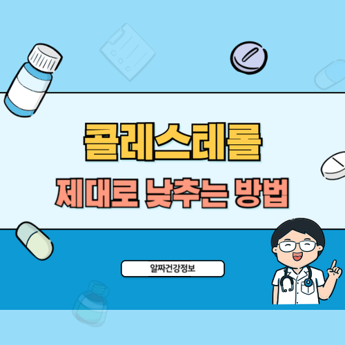 콜레스테롤-낮추는-방법