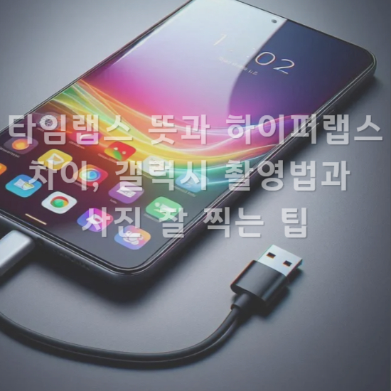 타임랩스 뜻과 하이퍼랩스 차이&amp;#44; 갤럭시 촬영법과 사진 잘 찍는 팁