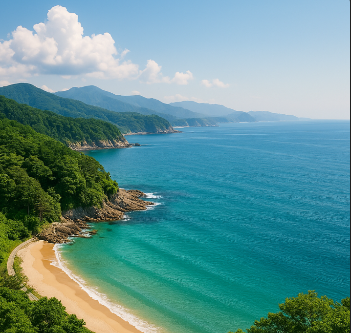 동해바다의 아름다운풍경