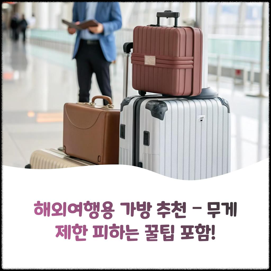 해외여행용-가방-추천-&ndash;-무게제한-피하는-꿀팁 포함!