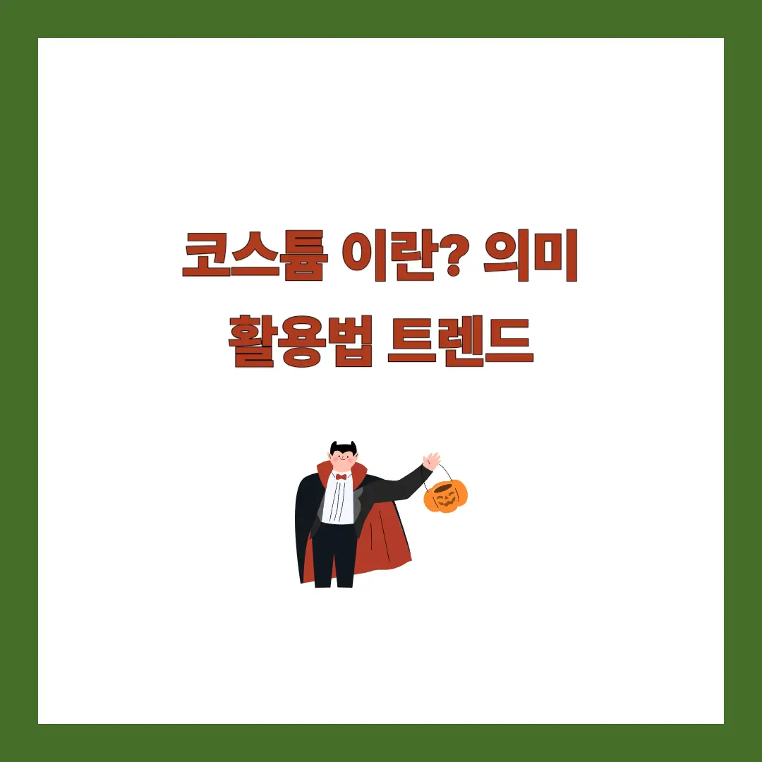 코스튬이란