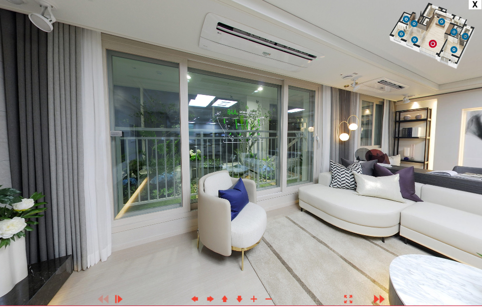 검단신도시 대성베르힐 - 거실 / 침실 통합 구조