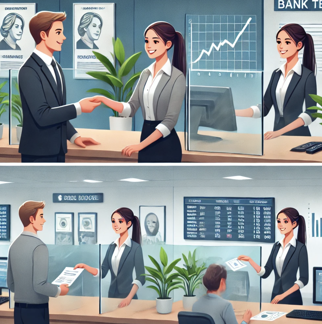 은행원 업무 관련 사진