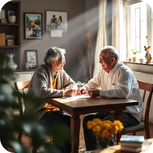 국민연금 수령 노부부 행복한 이미지