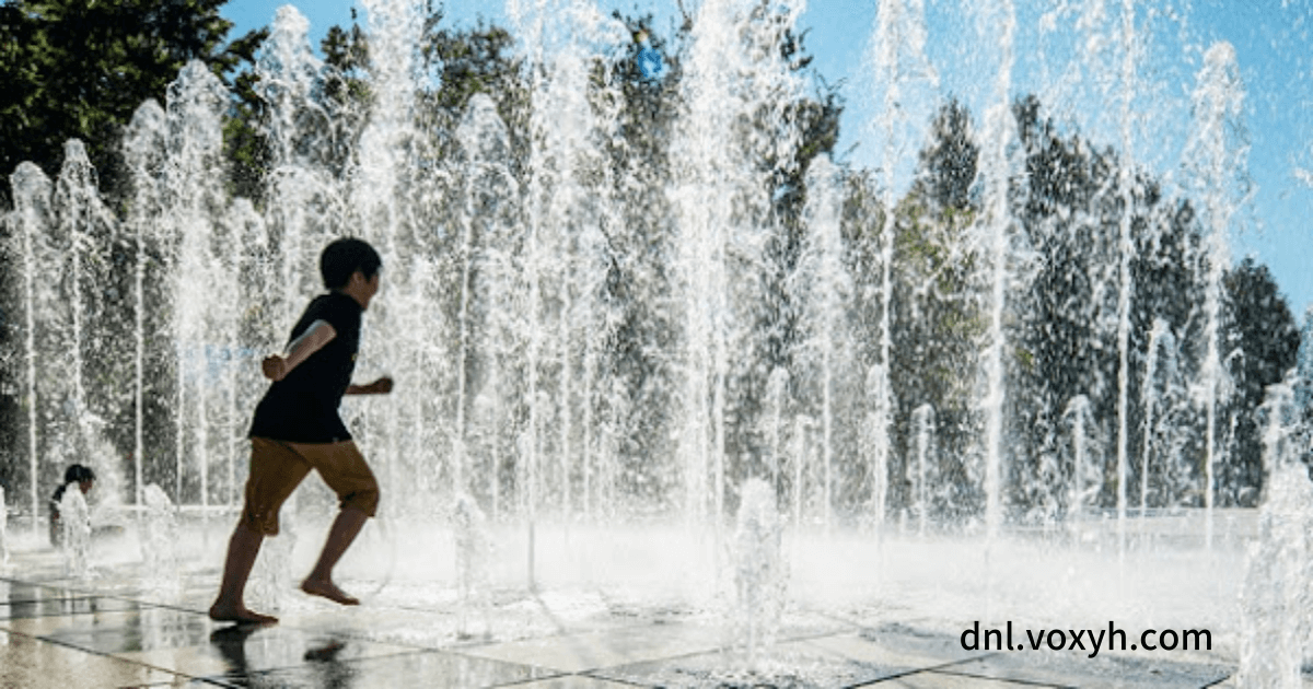 서울숲의 어린이 물놀이