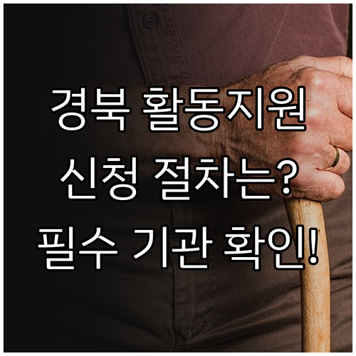 2025 경북 활동지원 상시 방문 신..