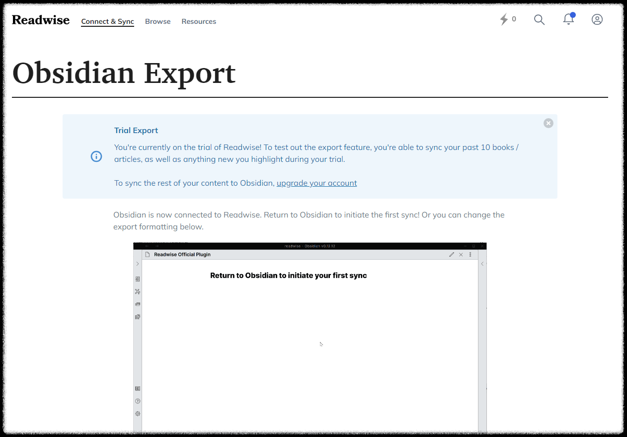 세컨드 브레인 구축 리드와이즈 ReadWise 옵시디언 Obsidian 노트 연결 방법 개인 지식 관리 극대화