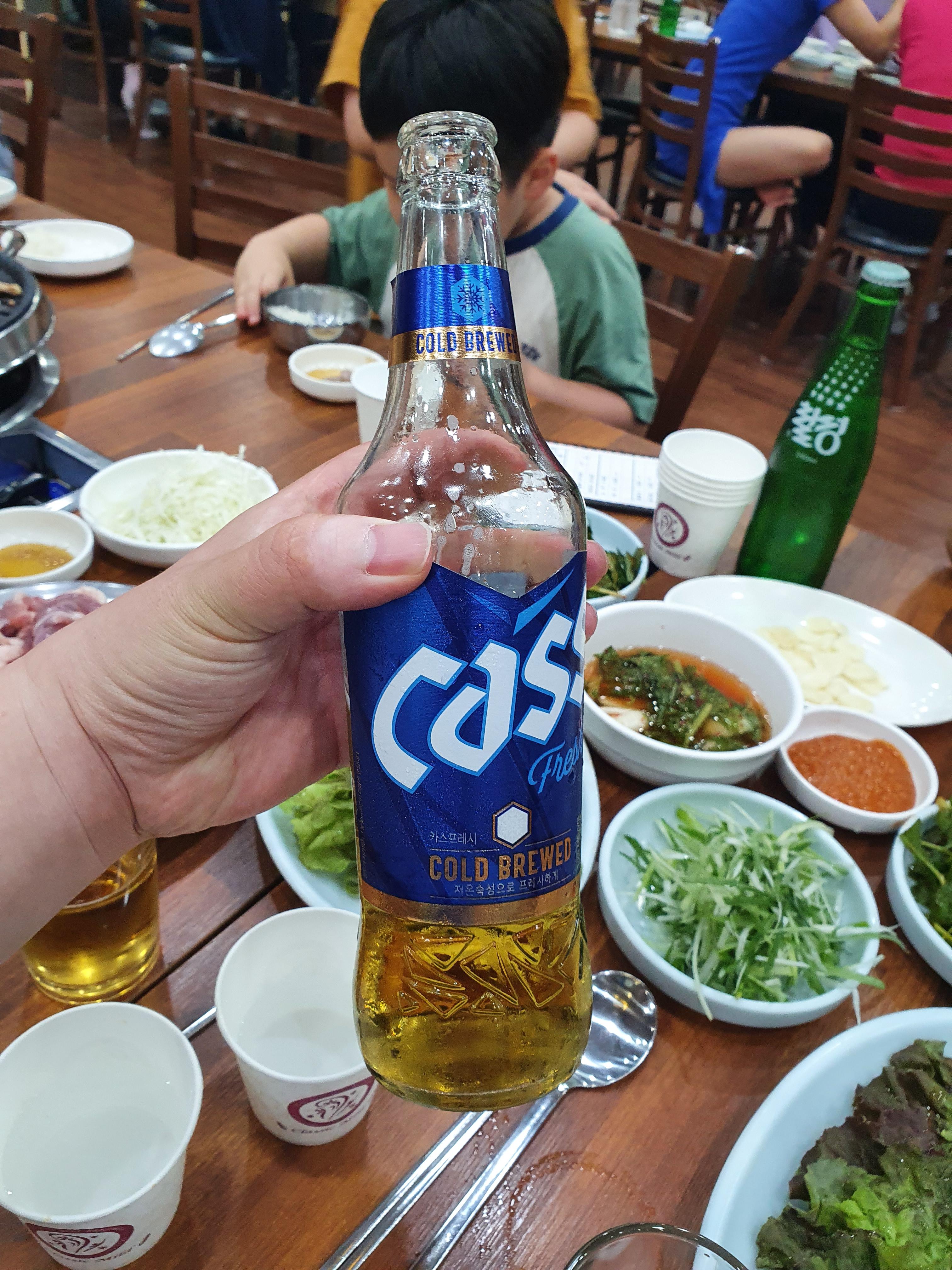 더운 여름엔 시원하게 까스와 오리를 먹어야 제맛!