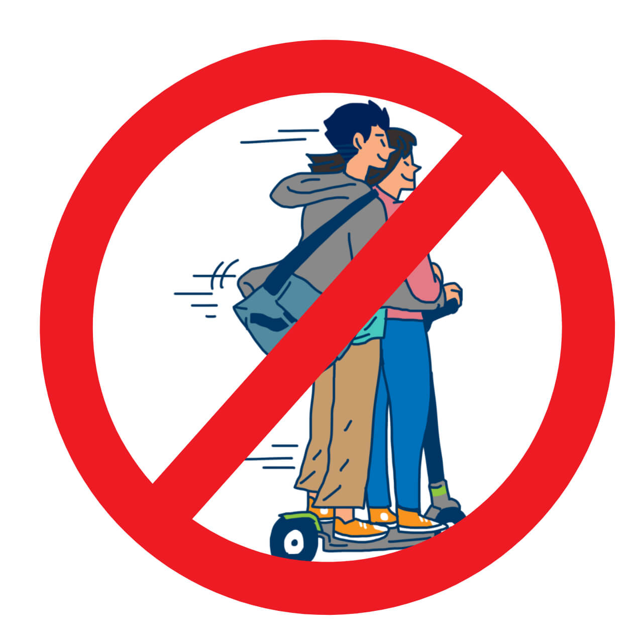 전동 킥보드 안전모 미착용, 동승자 탑승