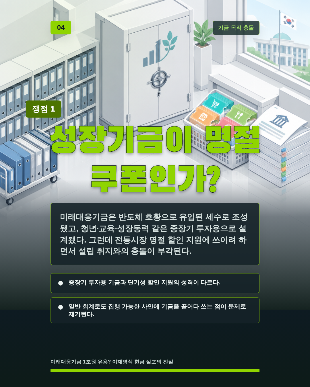 성장기금이 명절 쿠폰인가?