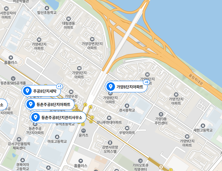 가양8단지 지도