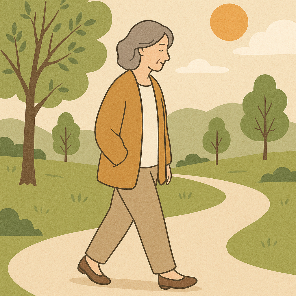 사색에 잠긴 중년여성