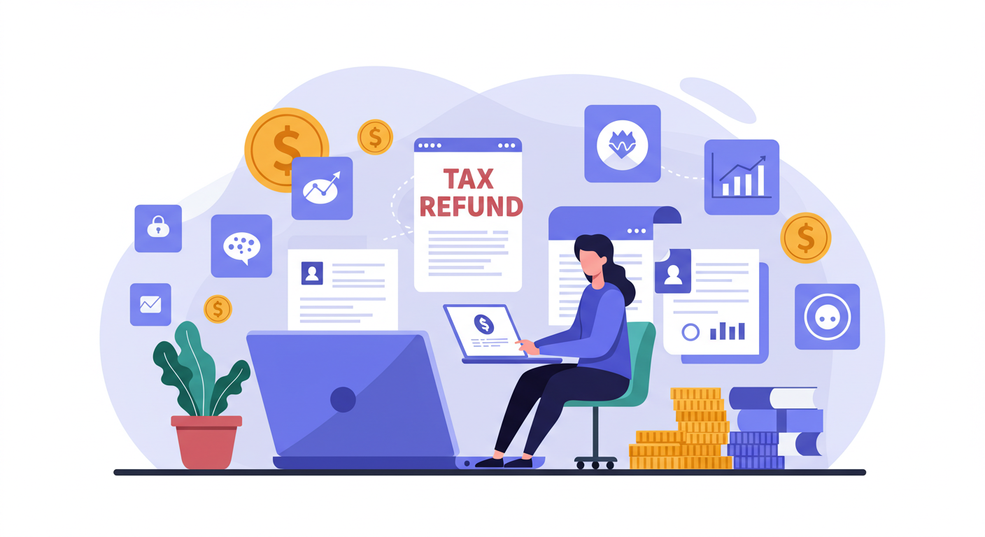 홈택스에서 환급 신청 절차