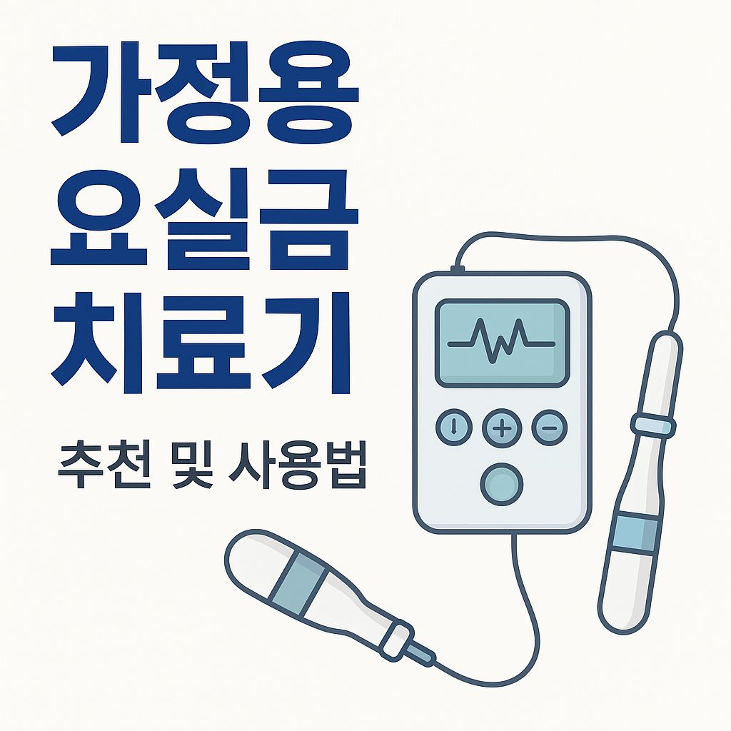 50대 중년을 위한 가정용 요실금 치료기 추천 및 사용법 총정리