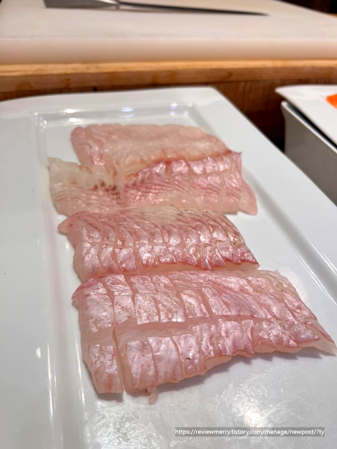 광어회 확대사진