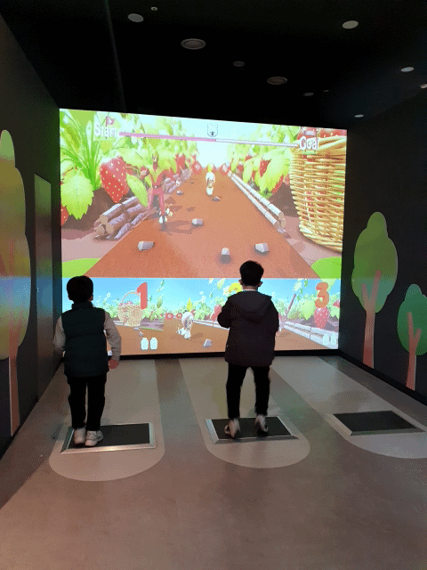 논산 딸기테마관 딸기달리기 게임 시작