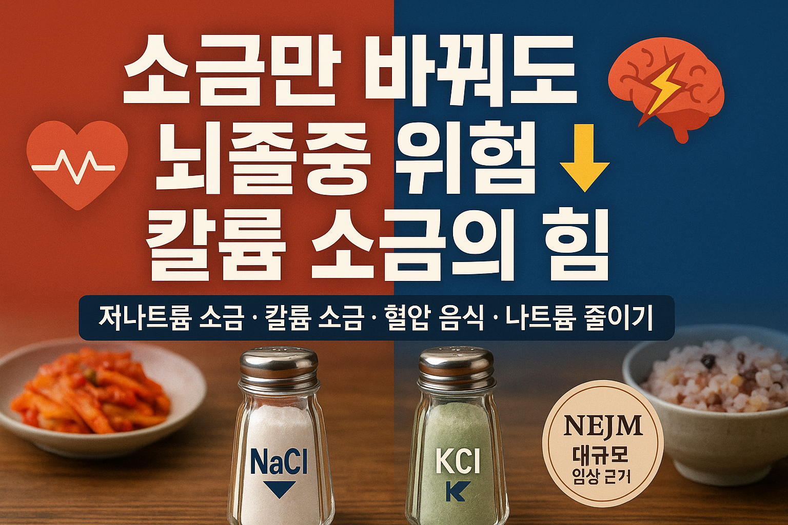 🧂‘칼륨 소금(저나트륨 소금)’ vs 일반 소금