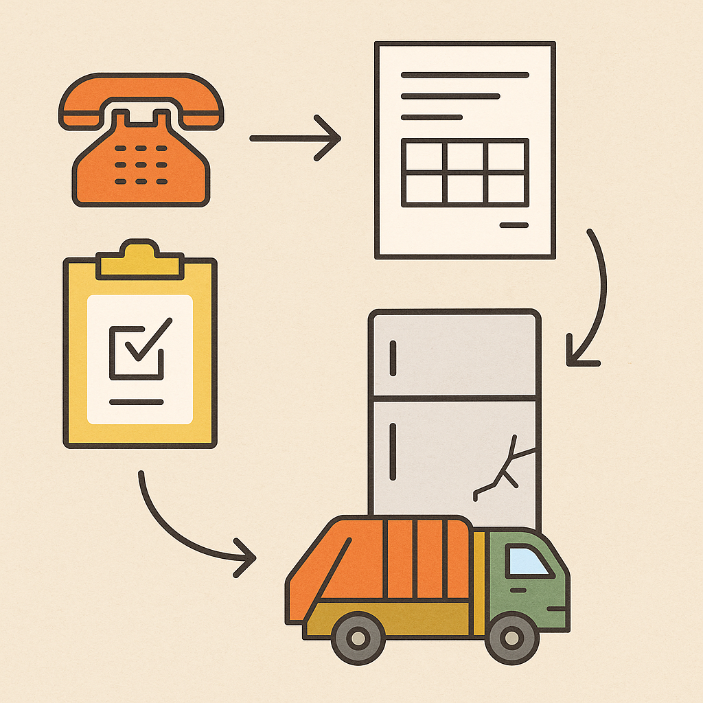 대형 폐기물 수거의 원리– 냉장고를 버리기까지의 경로