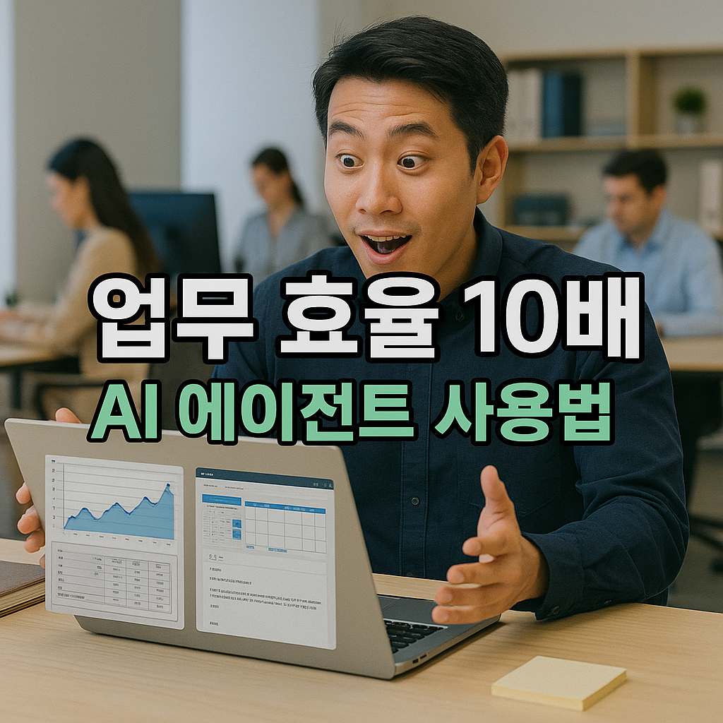 업무 효율 10배 AI 에이전트 사용법