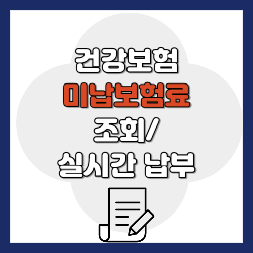 건강보험료 미납금 조회 납부