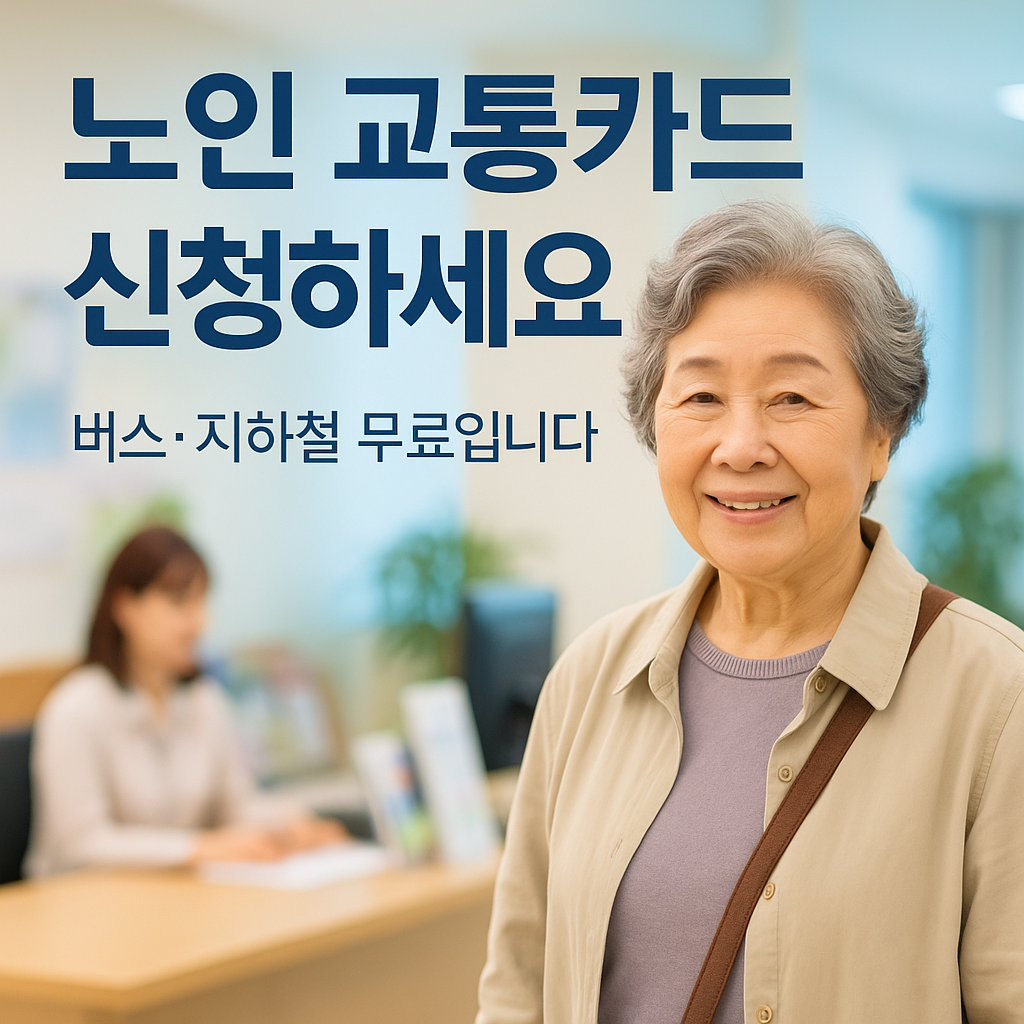 노인 교통카드 신청 조건