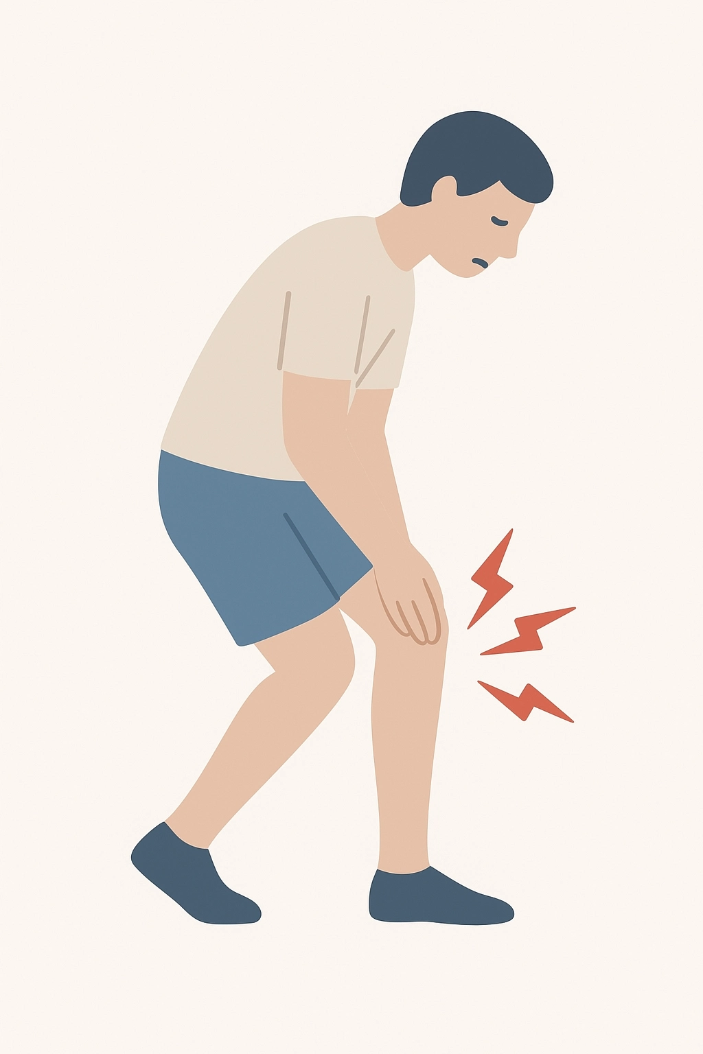 오른발 종아리에 힘이 과도하게 실리는 환자