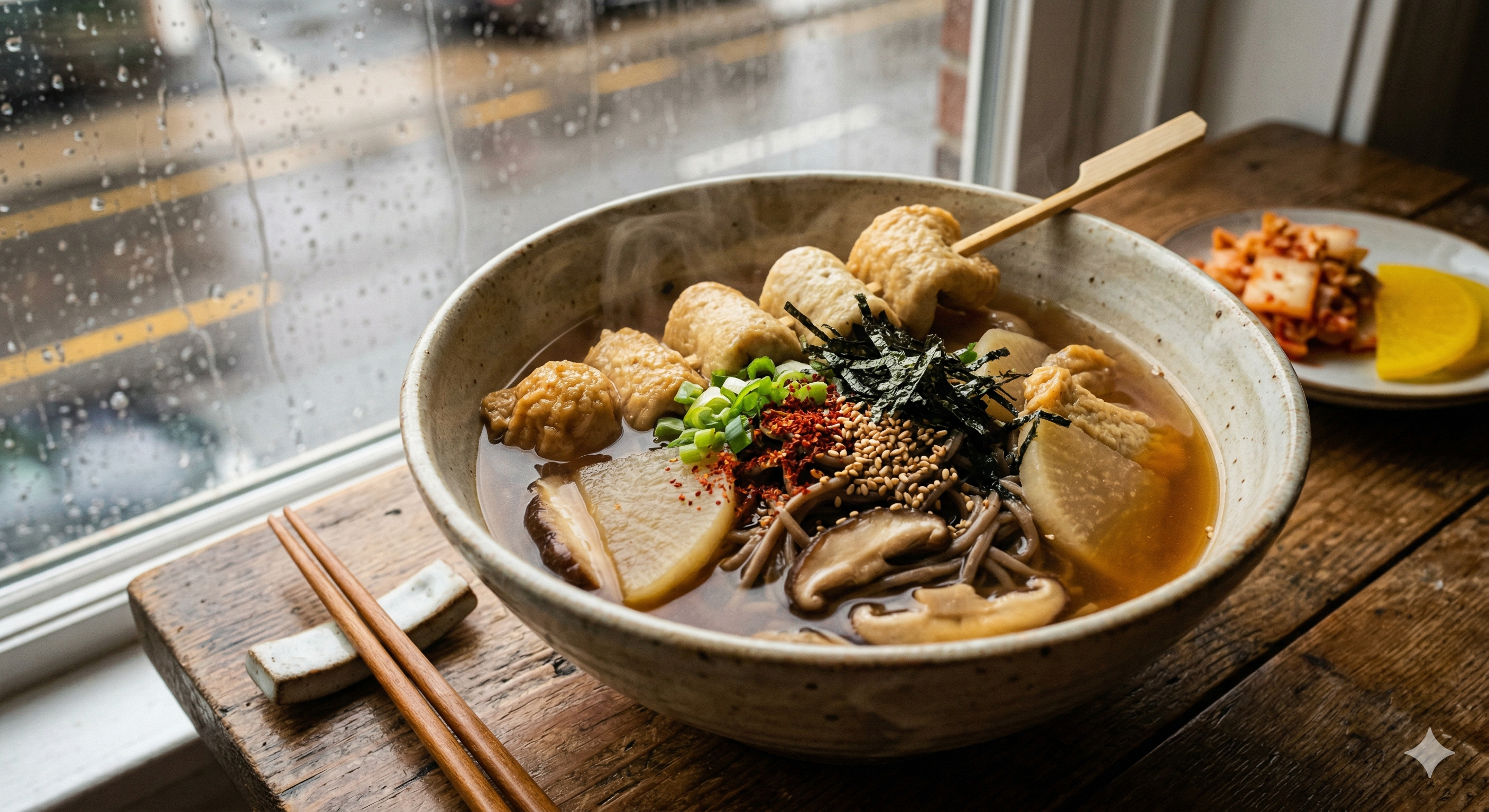 일본 현지 맛집을 뛰어넘는 '어묵 온소바'