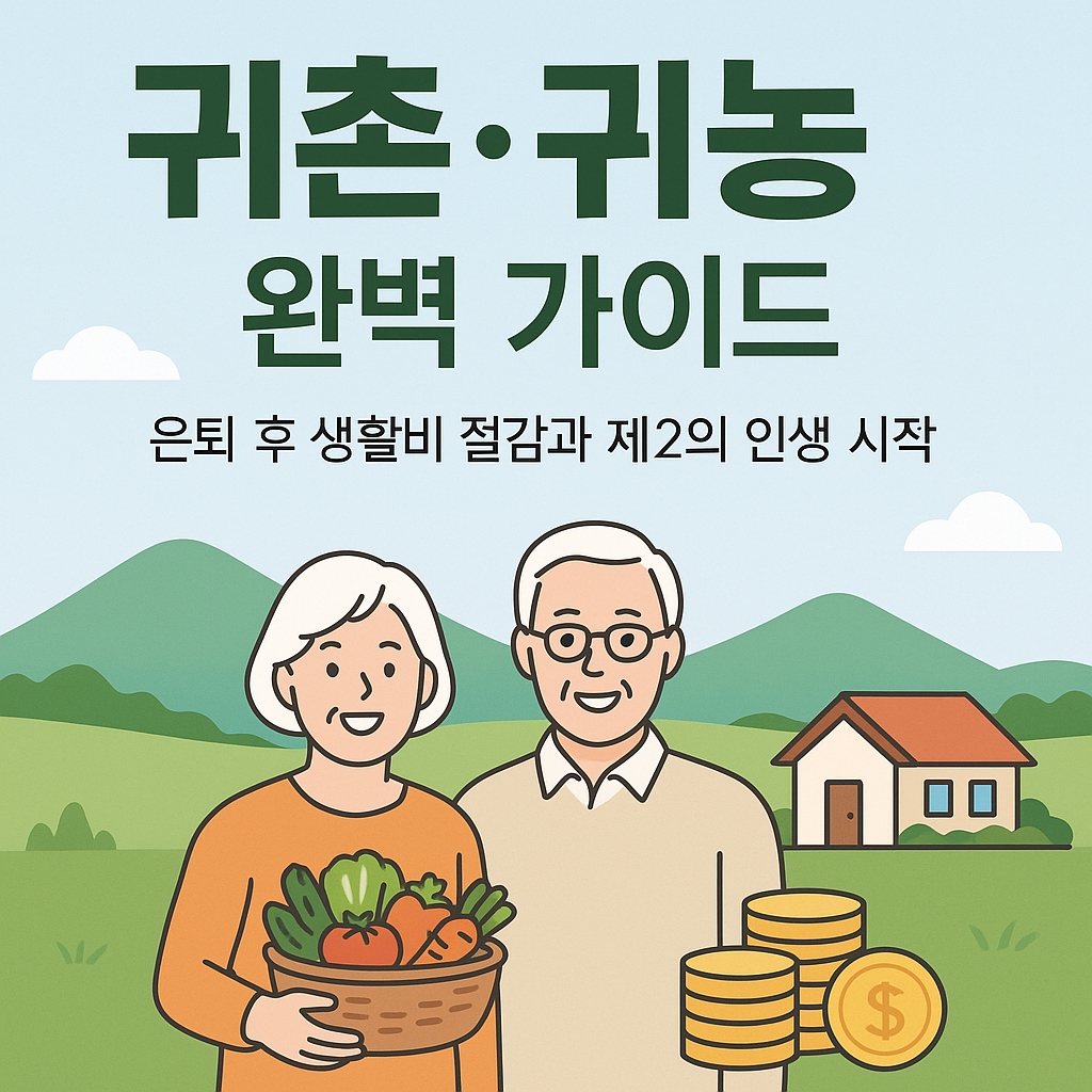 귀촌, 귀농 완벽 가이드 은퇴 후 생활비 절감과 제2의 인생 시작