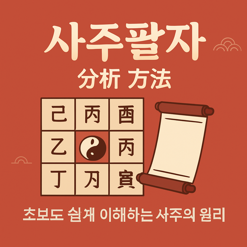 주팔자(四柱八字) 분석 방법