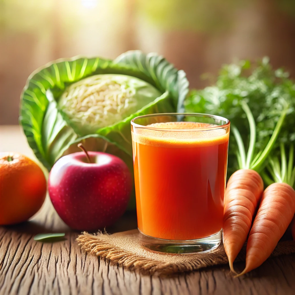 양배추 당근 시과 주스를 꾸준히 마시면 생기는 좋은 변화 이미지