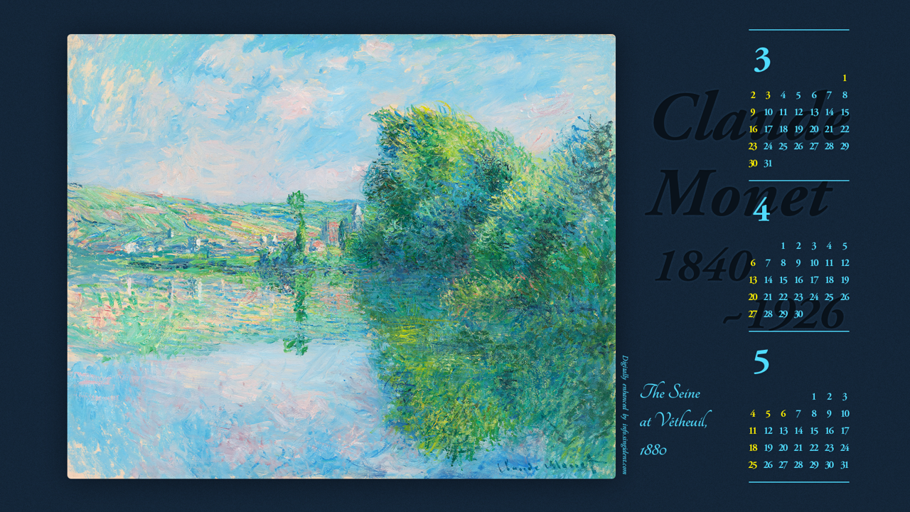 09 베퇴유의 센강 B - 2025년4월 노트북배경화면