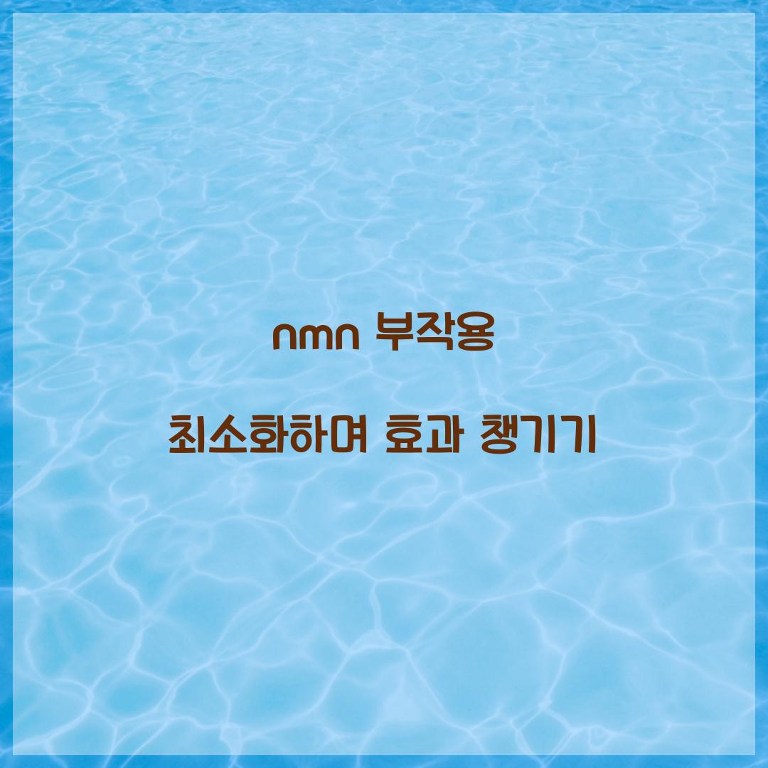 nmn 부작용