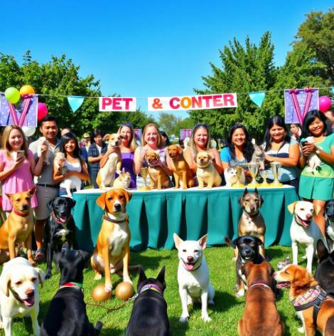 반려동물 사진 공모전 참여 모습