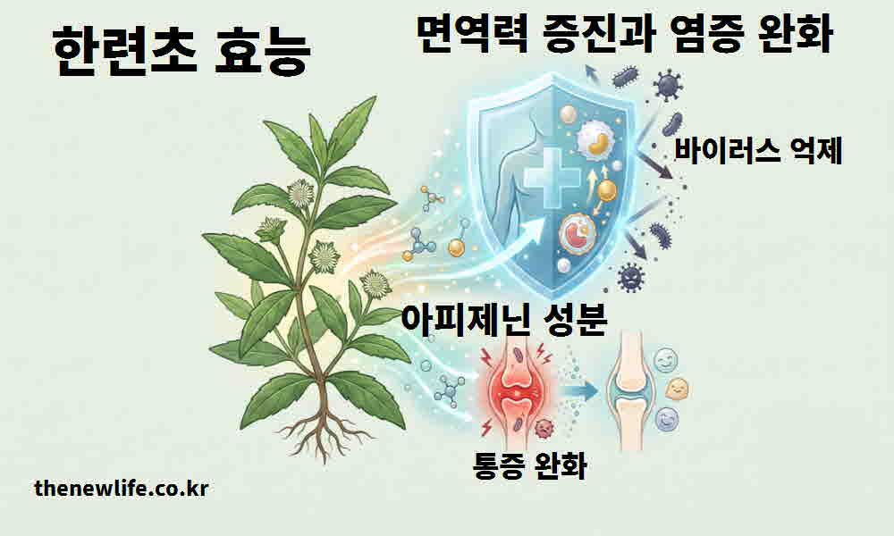 한련초 효능 면역력 증진 염증 완화