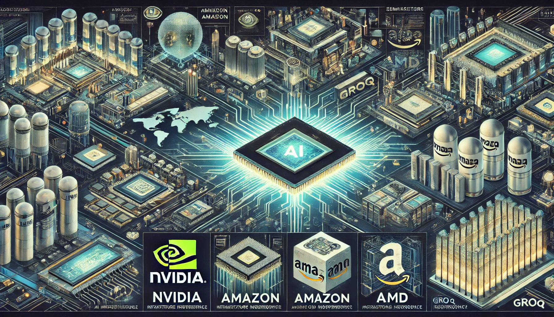 2025년 AI 인프라 경쟁을 시각적으로 표현