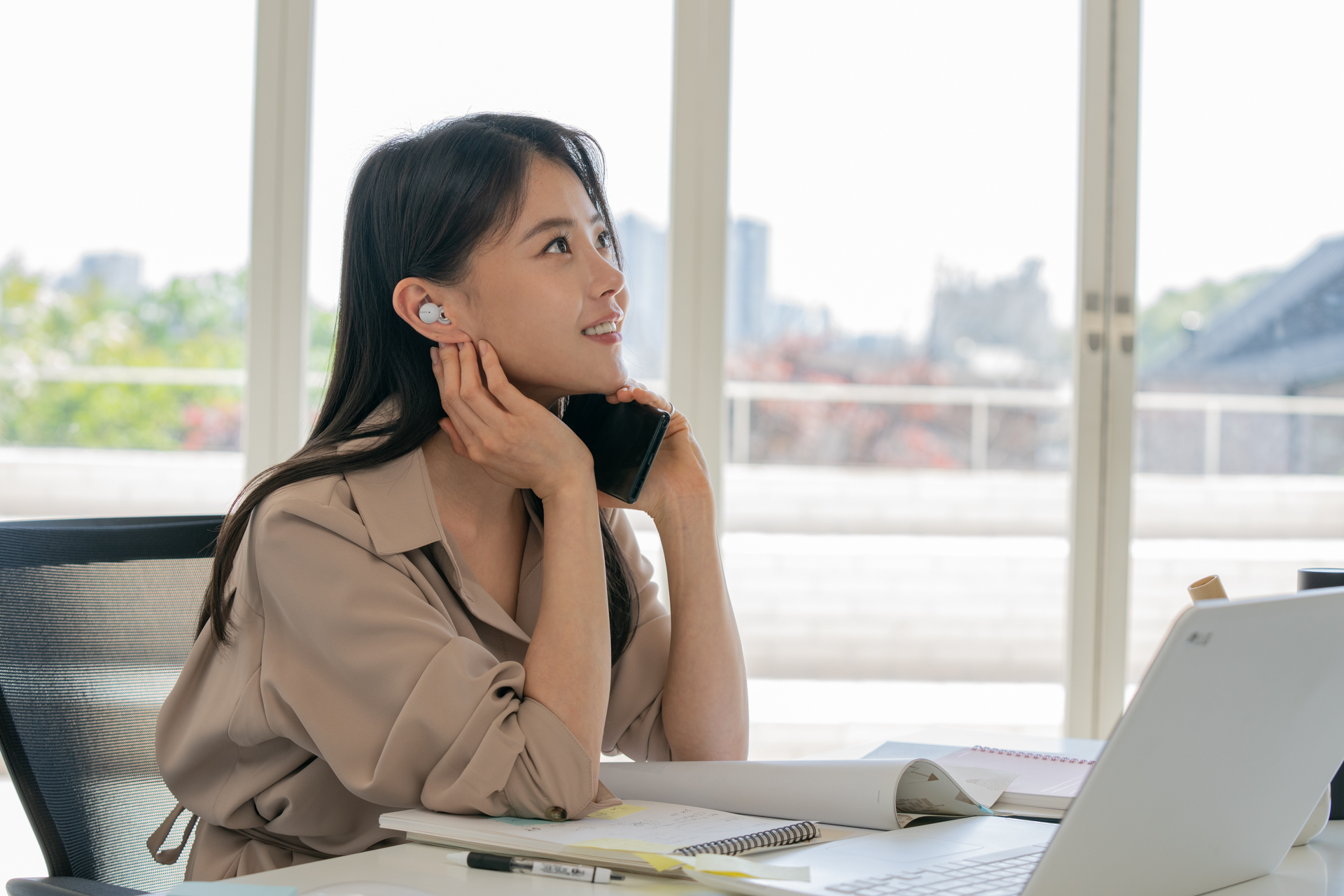 직장인 마케터 이어폰 링크버즈