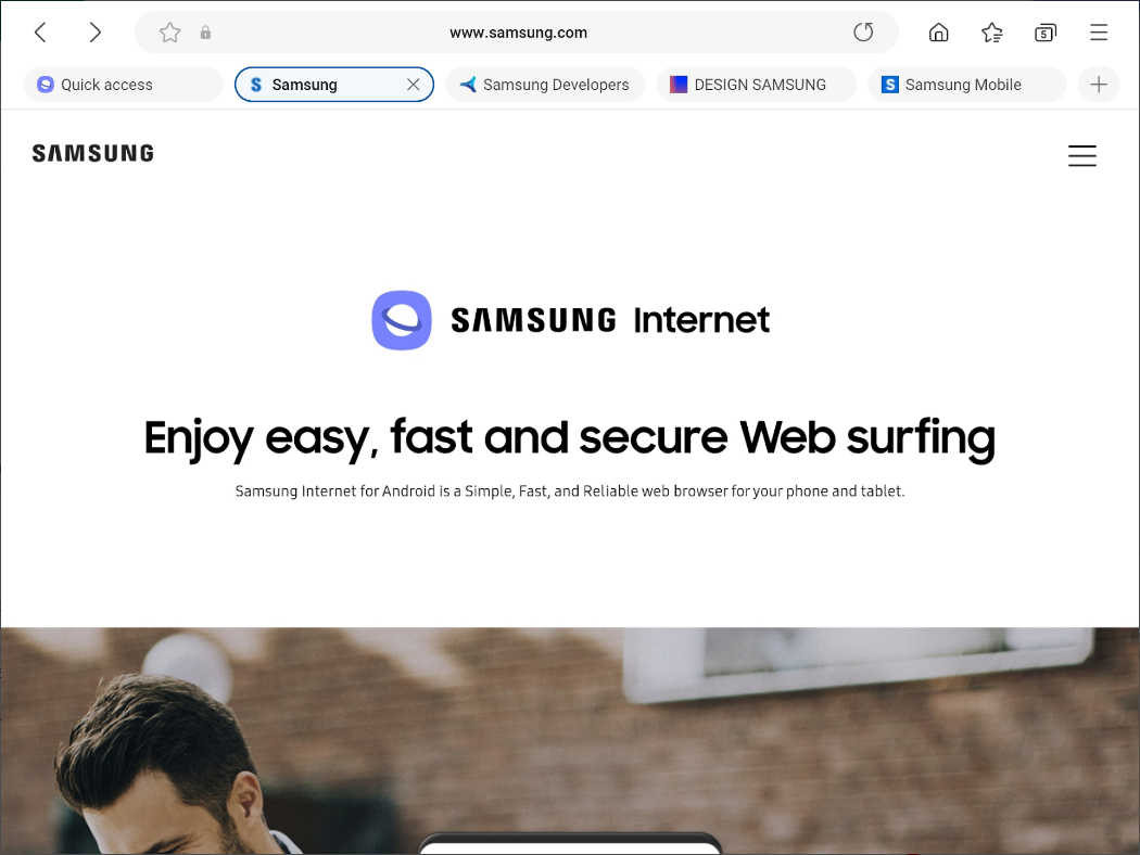 삼성 인터넷(Samsung Internet)브라우저&#44; 유해 사이트 경고