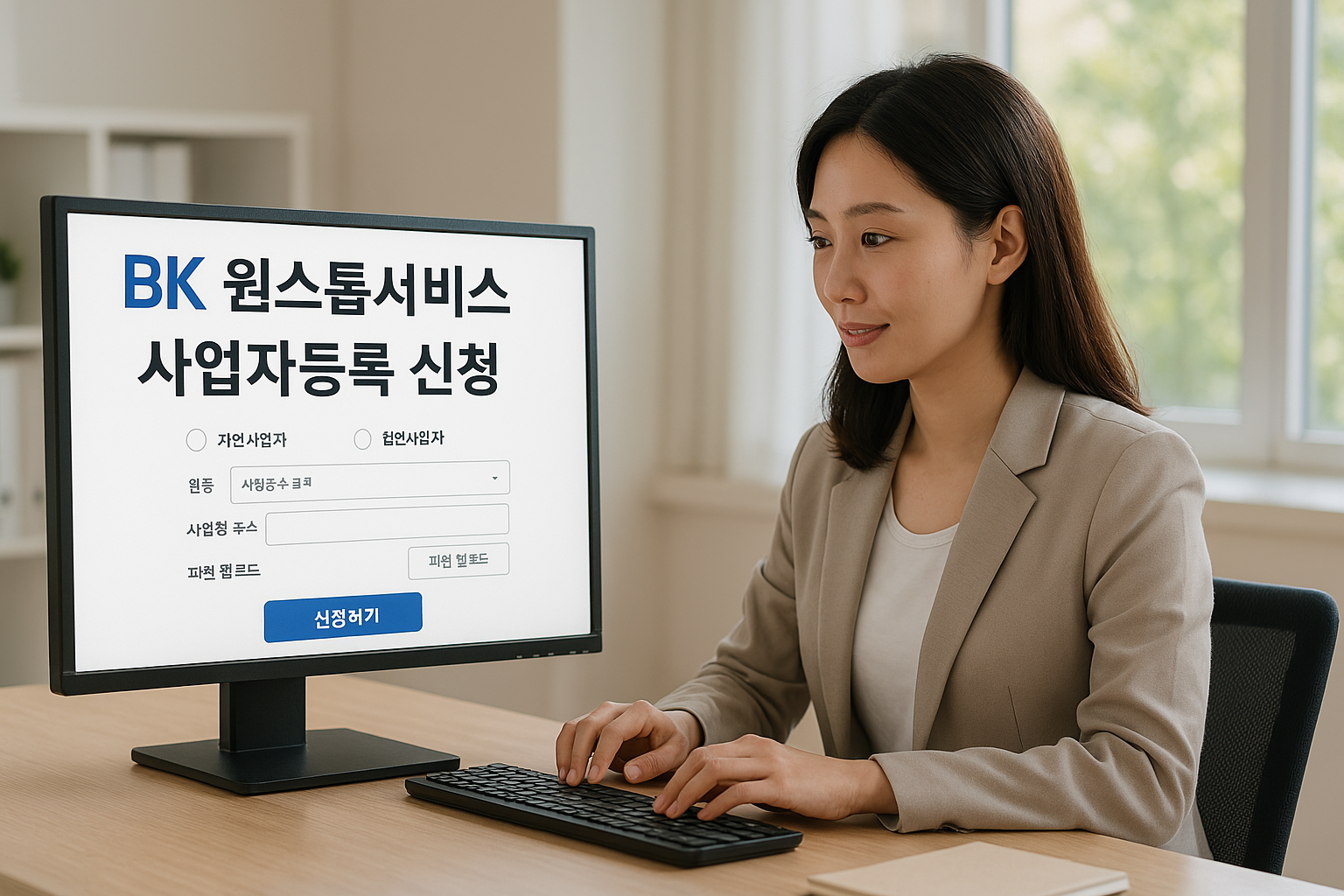 BK 원스톱서비스로 사업자등록