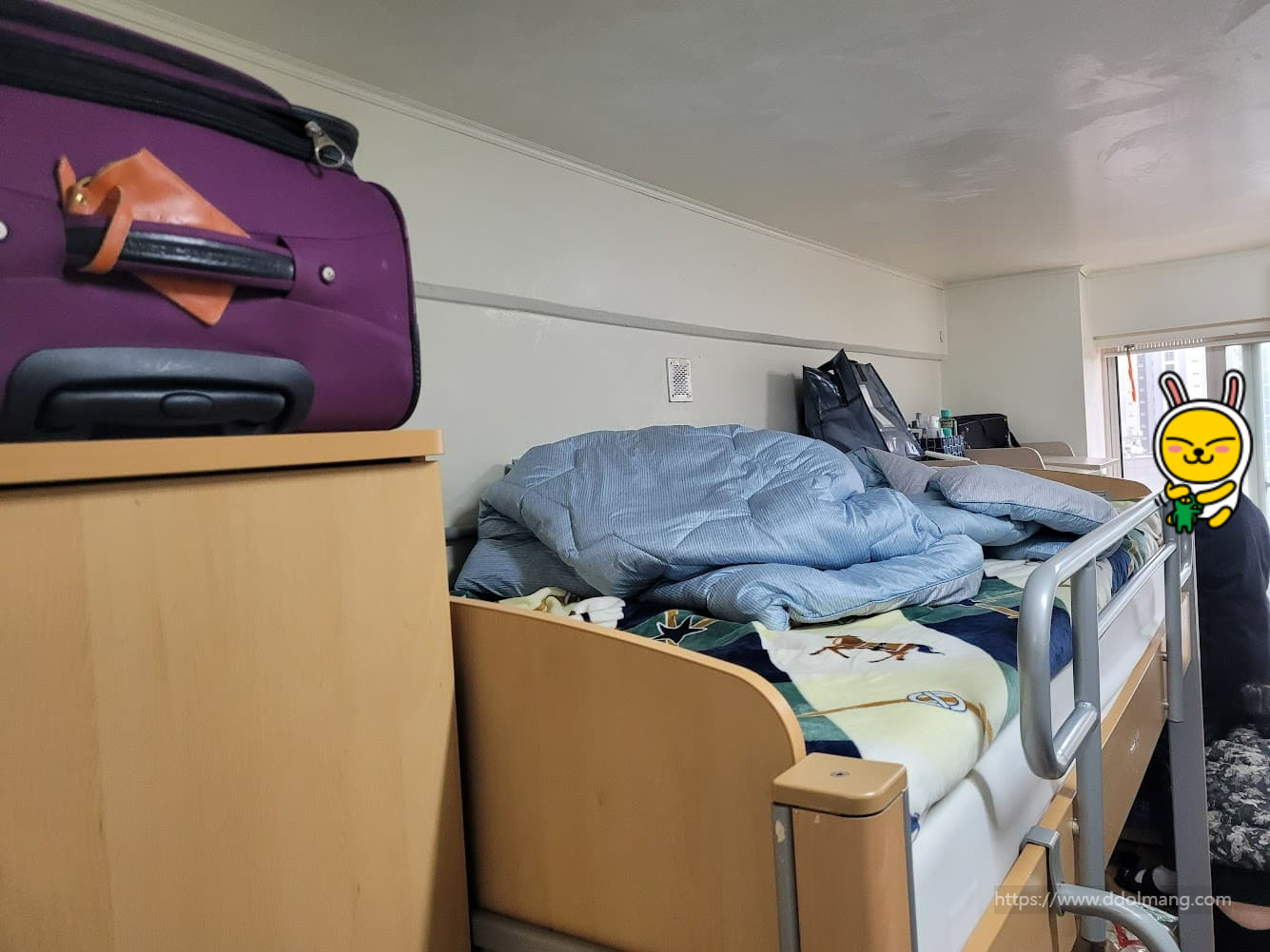 북일고 본관 기숙사 2층 침대