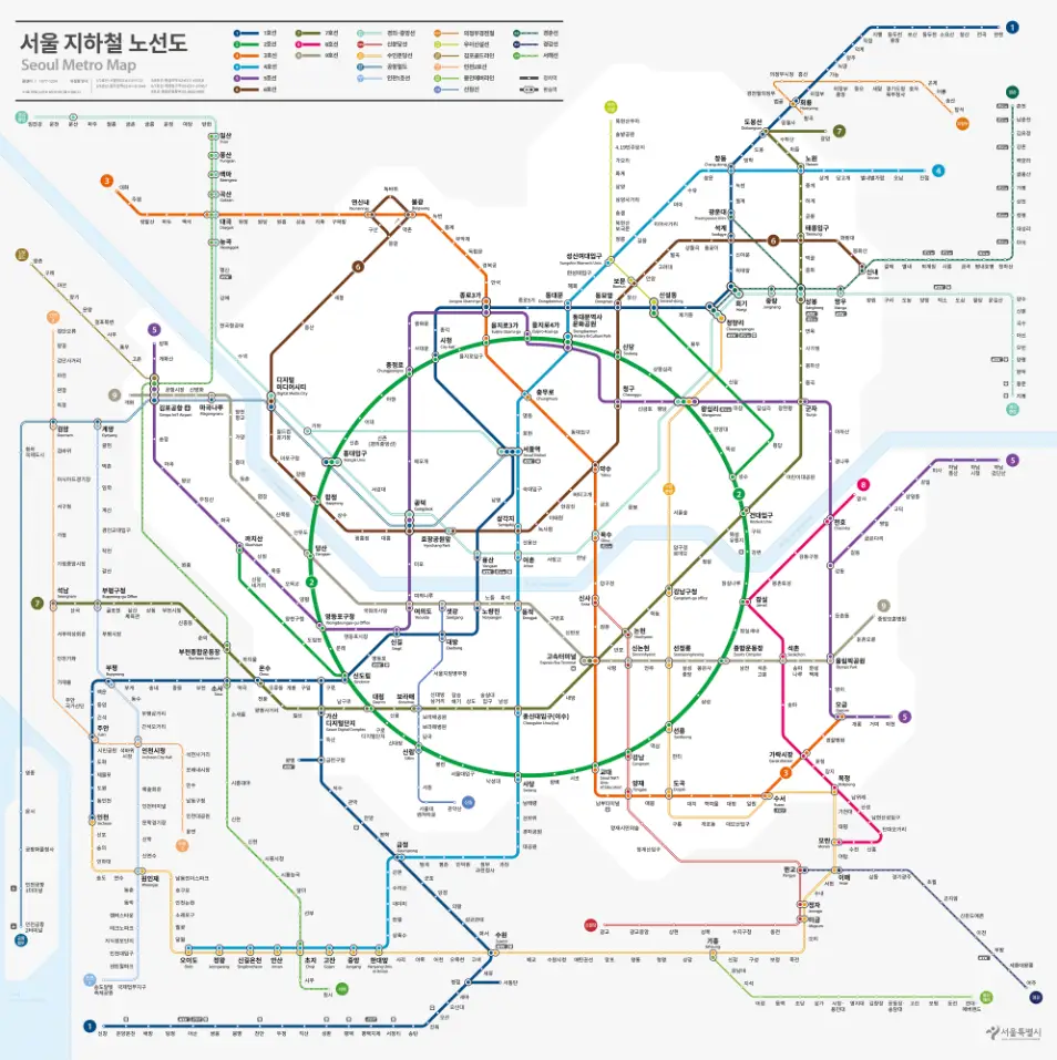 수도권지하철노선도