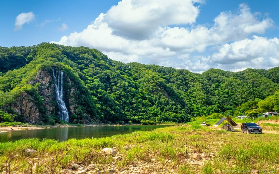화천 딴산유원지 캠핑장