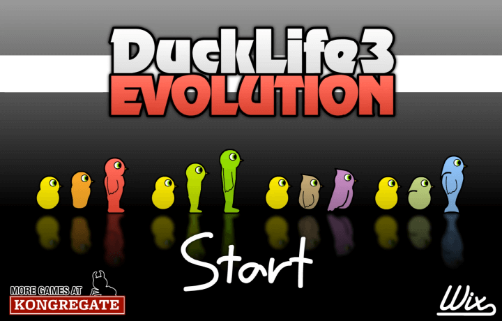 덕라이프3-플래시게임-메인-화면