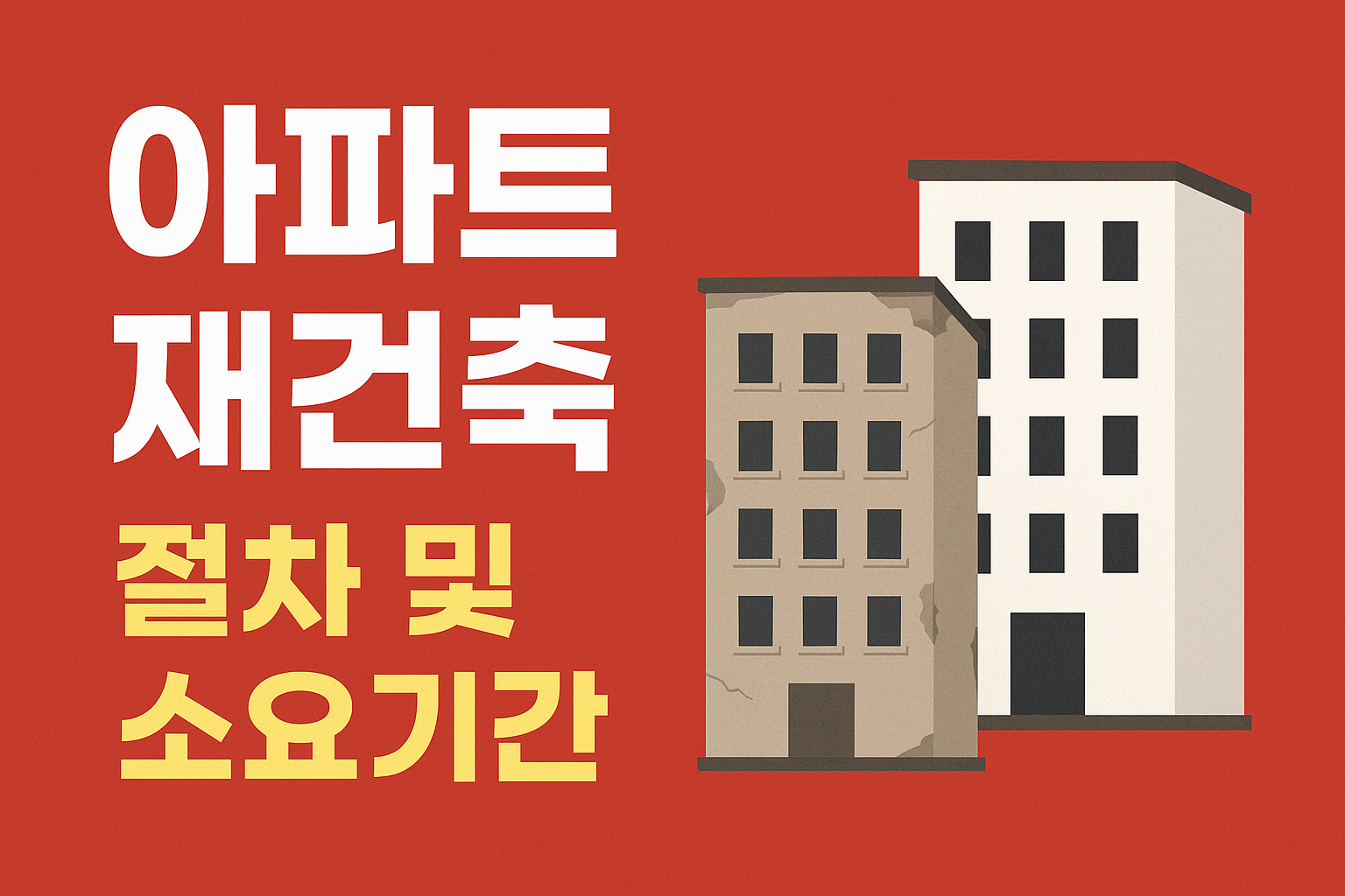 아파트 재건축 절차 및 소요기간