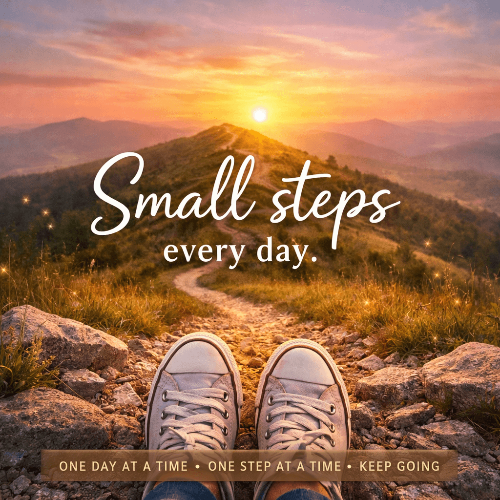 매일의 작은 한 걸음이 변화를 만든다.
